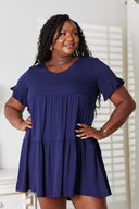 V-neck flounce-sleeve tiered dress, an affordable dress under $30 from Dress4less