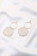 Double Circle Thread Beaded Earring